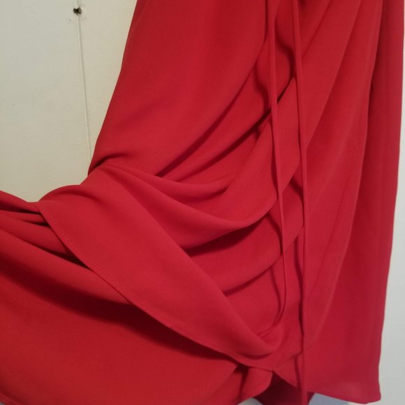 RW&Co Red Crepe Midi Shift Dress - Picture 9 of 13